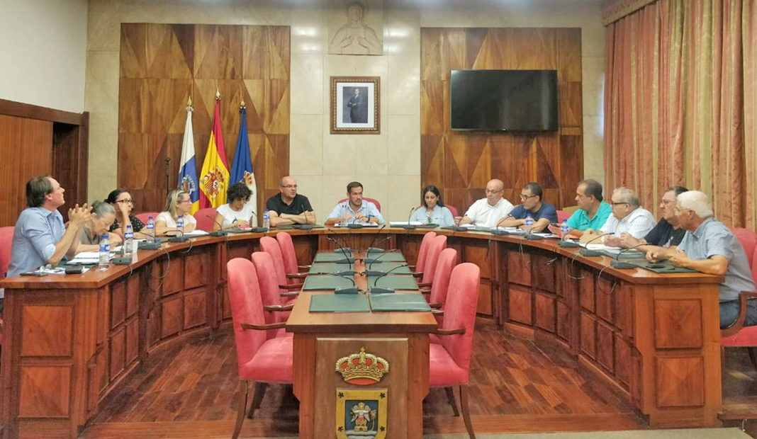 Un momento de la reunión del Consejo Social de La Palma