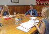 Un momento de la reunión de la Mesa del Parlamento de Canarias