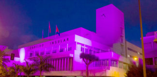 El Cabildo se ilumina de violeta para apoyar a las mujeres asesinadas por la violencia machista