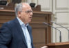 Casimiro Curbelo, portavoz de ASG, durante su intervención en el Pleno. Cedida. NOTICIAS 8 ISLAS.