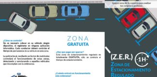 Campaña informativa sobre la nueva ordenanza de la zona de estacionamiento regulado (ZER). Cedida. NOTICIAS 8 ISLAS.