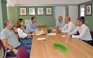 reunión mantenida con los responsables de Asaga Canarias-Asaja y Asocan. Cedida.