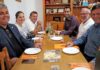 Un momento de el encuentro de los seis alcaldes de Fuerteventura. Cedida. NOTICIAS 8 ISLAS.