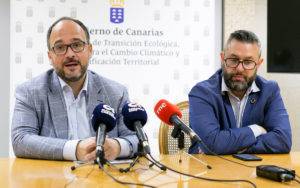 Rueda de prensa sobre la Estrategia para el plástico en Canarias./ Cedida.