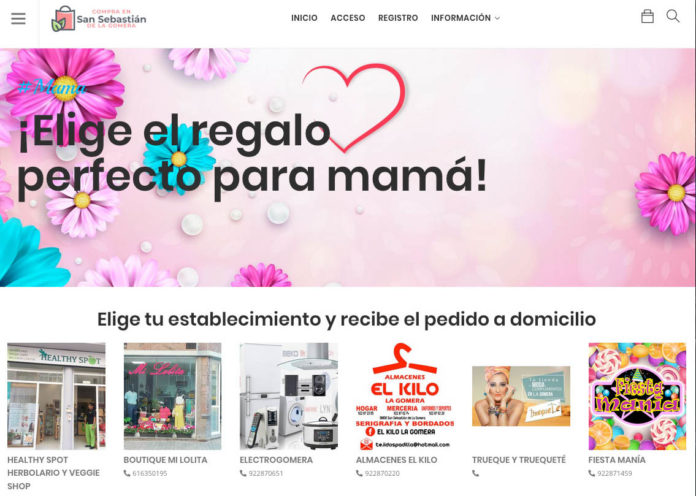 Plataforma de venta online de San Sebastián de La Gomera./ Cedida.