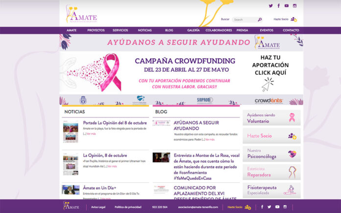 Página web de Ámate.