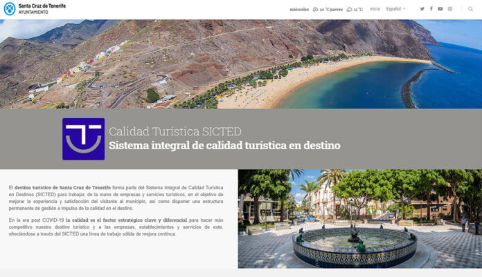 Minisite informativo del Ayuntamiento de S/C. de Tenerife.