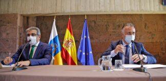 Reunión para el Plan de Reactivación Social y Económico de Canarias./ Cedida.