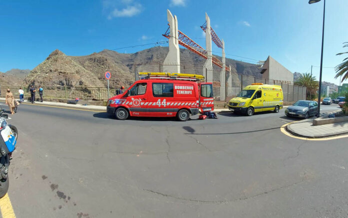 Unidades de rescate en el lugar del accidente./ Policía Local de S/C. de Tenerife.
