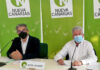 Rueda de prensa ofrecida por Rodríguez y Quevedo./ Cedida.