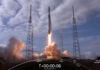 Momento del lanzamiento del cohete Falcon 9 de SpaceX con la cámara DRAGO a bordo./ SpaceX.