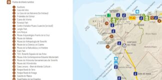 Detalle del nuevo mapa de puntos de interés turístico.
