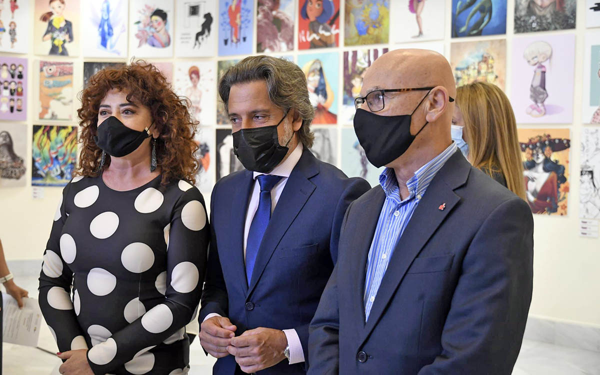 Inauguración en el Parlamento de la exposición 'Ilustradoras & Ilustradas'