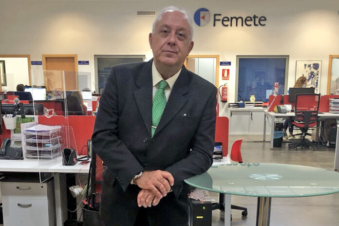 Alberto Villalobos, presidente de la Federación Provincial de Empresas del Metal y Nuevas Tecnologías de S/C. de Tenerife./ Cedida.