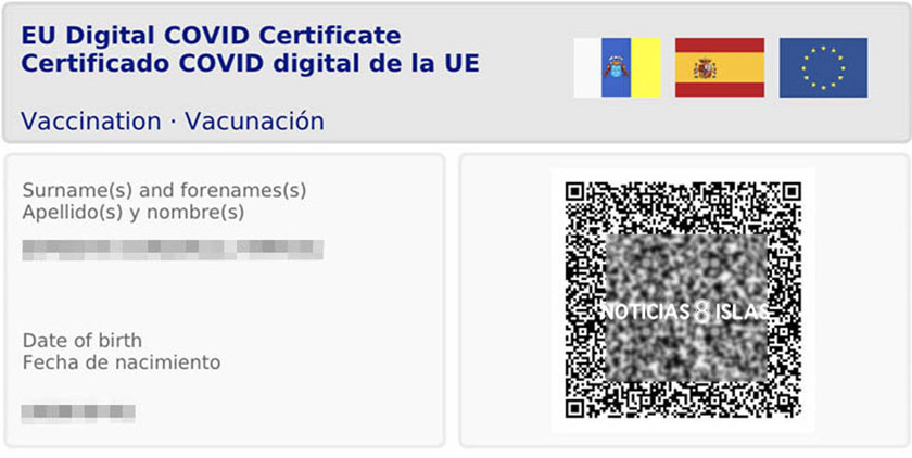 Se implanta el certificado COVID en Canarias