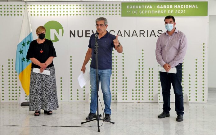 Rueda de prensa ofrecida hoy para informar de los acuerdos adoptados por Ejecutiva - Sabor Nacional./ Cedida.