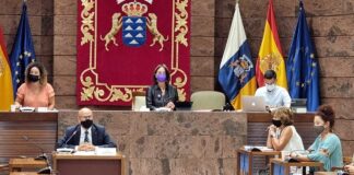 Rafael Yanes expone el Informe Extraordinario sobre Centros de Atención Residencial para personas mayores en Canarias./ Cedida.