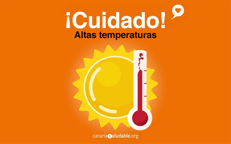 Avisos por riesgo para la salud por altas temperaturas en Gran Canaria, Tenerife, Lanzarote y Fuerteventura