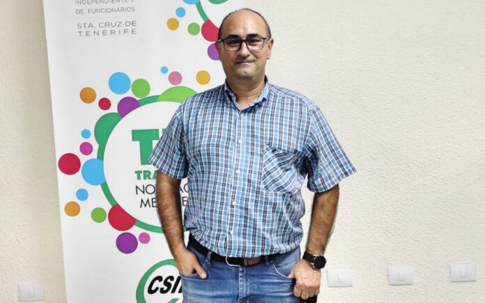 Entrevista a Javier Galván Gabino, responsable del sector autonómico del sindicato CSIF en Canarias./ Cedida.