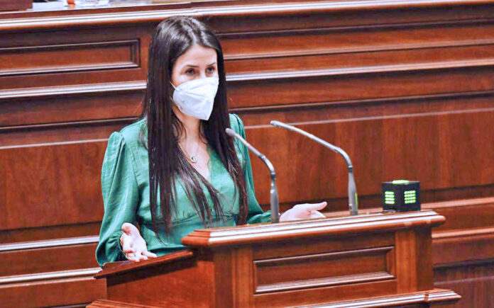 Melodie Mendoza, presidenta del Grupo Parlamentario Agrupación Socialista Gomera./ Cedida.