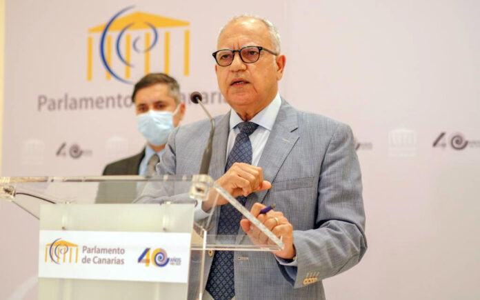 Casimiro Curbelo, portavoz del Grupo Parlamentario Agrupación Socialista Gomera./ Credida.