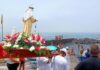 Embarque de la Virgen del Carmen en La Barranquera./ Facebook.