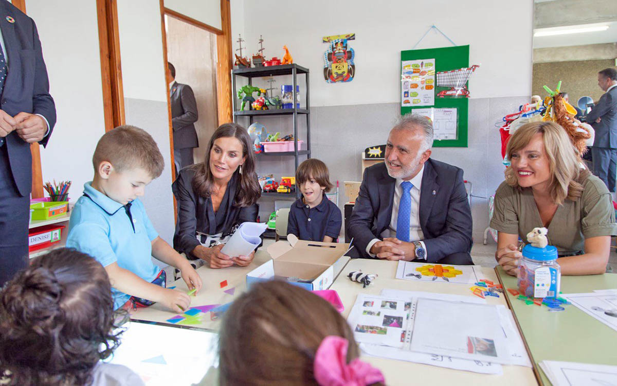 La Reina Letizia inaugura el Curso Escolar 2022-23 en La Palma 