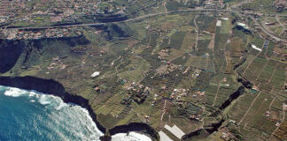 Vista aérea de la zona costera de El Rincón, La Orotava./ Cedida.