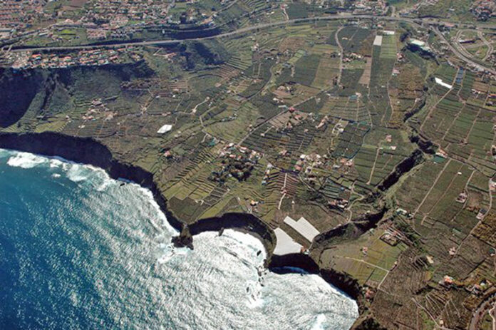 Vista aérea de la zona costera de El Rincón, La Orotava./ Cedida.