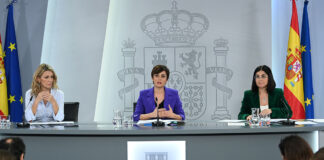 Rueda de prensa del Consejo de Ministros de hoy martes, 14 de febrero. | Pool Moncloa / Borja Puig de la Bellacasa.