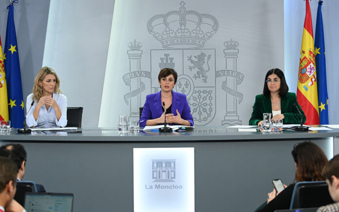 Rueda de prensa del Consejo de Ministros de hoy martes, 14 de febrero. | Pool Moncloa / Borja Puig de la Bellacasa.