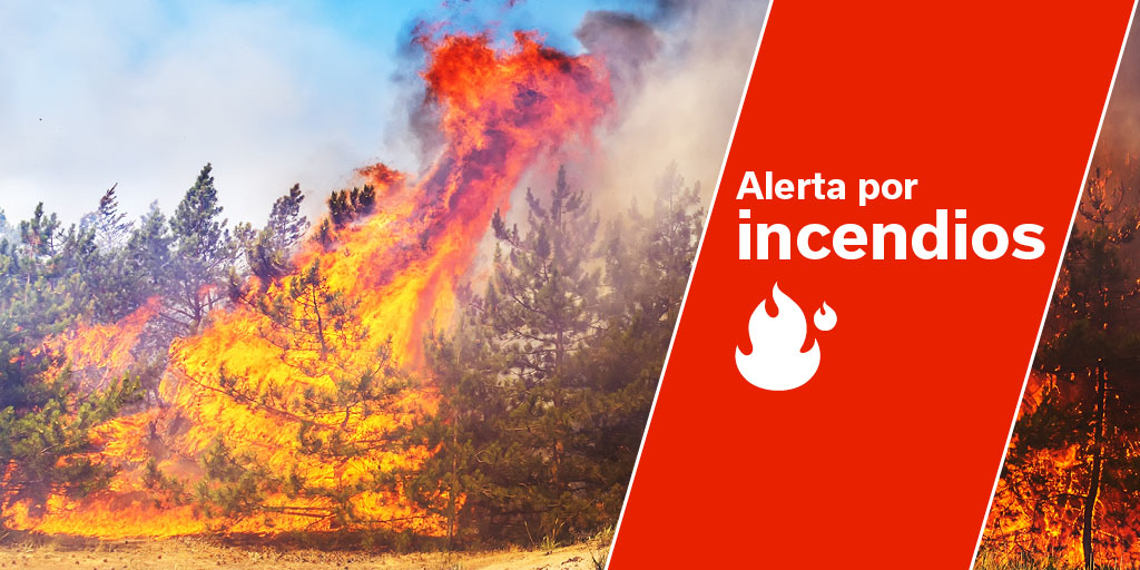 Alerta por riesgo de incendios forestales en Islas occidentales y Gran Canaria