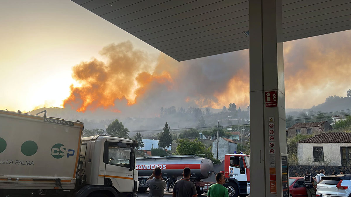 La Palma | Declarado esta madrugada un incendio en la zona de El Pinar en Puntagorda