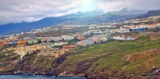 Vista parcial del Distrito Suroeste en Santa Cruz de Tenerife.