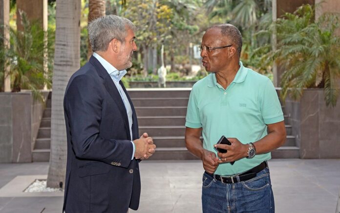 El presidente de Canarias, Fernando Clavijo, y el primer ministro de Cabo Verde, Ulisses Correia.