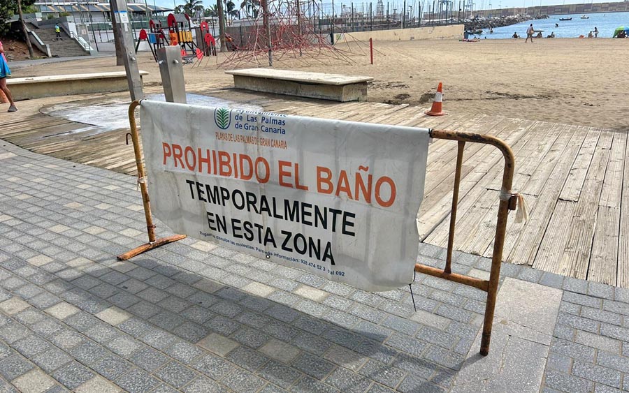 Las Palmas | Las Alcaravaneras cerrada al baño de manera temporal por niveles anormales de enterococos