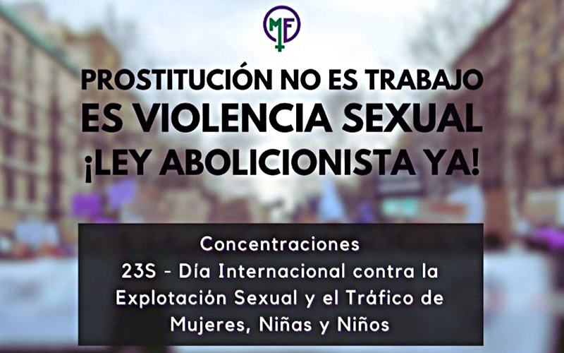 Este sábado 23 de septiembre concentración con motivo del Día Internacional Contra la Explotación Sexual