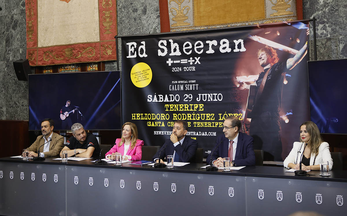Tenerife | El concierto de Ed Sheeran tendrá lugar en el Heliodoro Rodríguez López el próximo 29 de junio