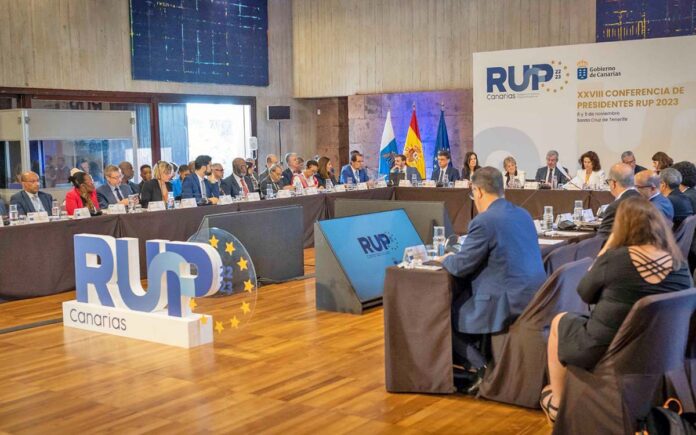 La segunda y última jornada de la Conferencia de Presidentes de las RUP cuenta con la presencia de la comisaria europea de Cohesión Elisa Ferreira y de destacados representantes de los tres Estados: España, Francia y Portugal. | X, @PresiCan