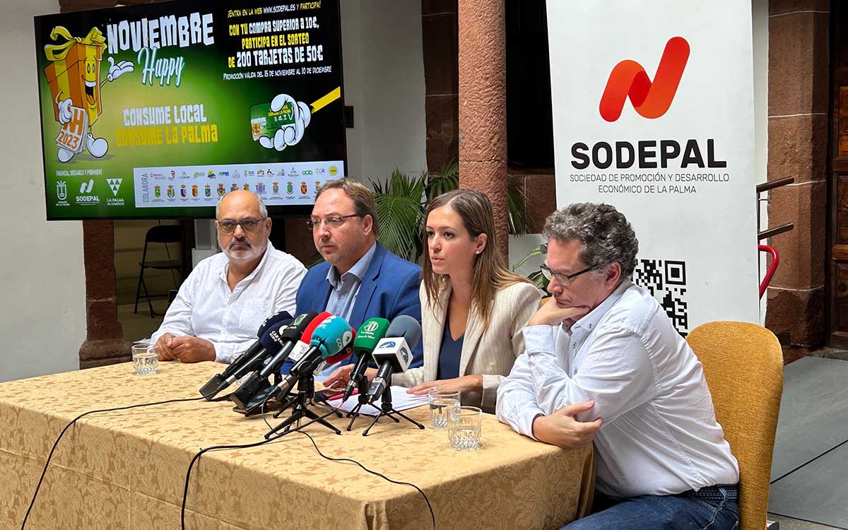 La Palma | El Cabildo sortea 10.000 euros en 200 bonos de consumo para comprar hasta el 31 de enero