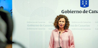Matilde Asián, consejera de Hacienda y Relaciones con la Unión Europea del Gobierno de Canarias.