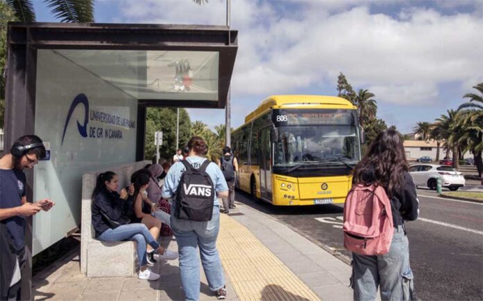 Guaguas Municipales, conexión con Campus de Tafira.