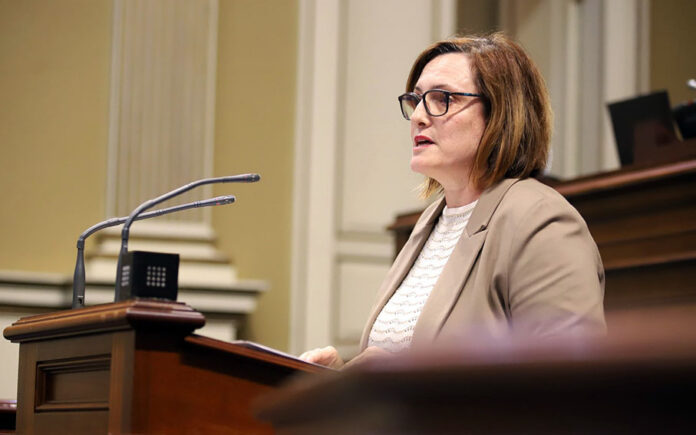 Candelaria Delgado, consejera de Bienestar Social, Igualdad, Juventud, Infancia y Familias.