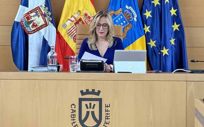 Rosa Dávila, presidenta nacionalista del Cabildo de Tenerife.