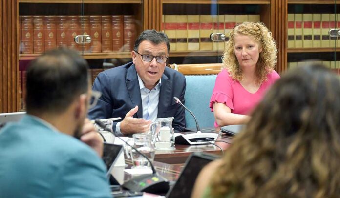 Manuel Miranda, consejero de Política Territorial, Cohesión Territorial y Aguas.