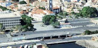 Puentes plaza de Europa y avenida Marítima. | Google Earth.