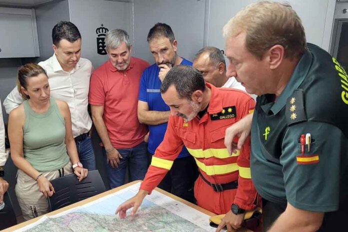 Rosa Dávila durante el incendio de 2023.