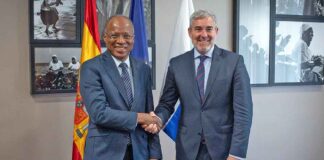 El presidente de Canarias, Fernando Clavijo, y el primer ministro de la República de Cabo Verde, Ulisses Correia.