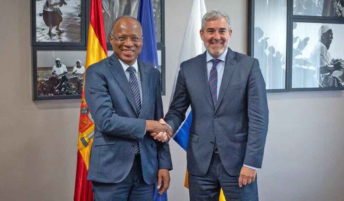 El presidente de Canarias, Fernando Clavijo, y el primer ministro de la República de Cabo Verde, Ulisses Correia.