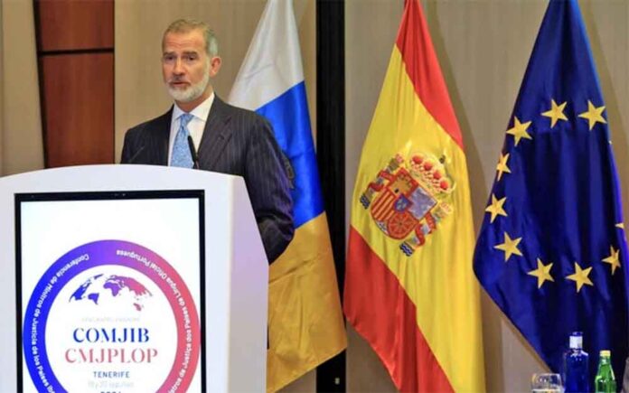 Su Majestad el Rey Felipe VI presidió en Guía de Isora (Tenerife) la inauguración del la Conferencia.